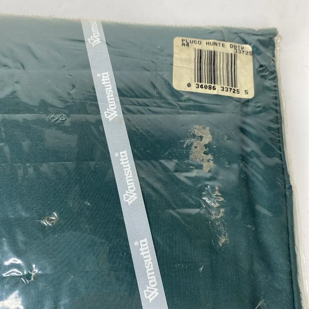 Wamsutta Full Flat Sheet Hunter Green New NOS USA No Iron Percale Cotton Poly